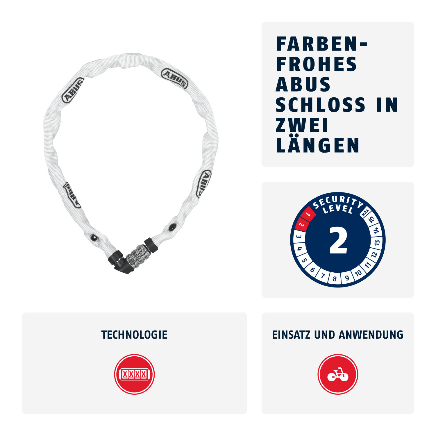 Catena antifurto Abus 1200/60 2/4
