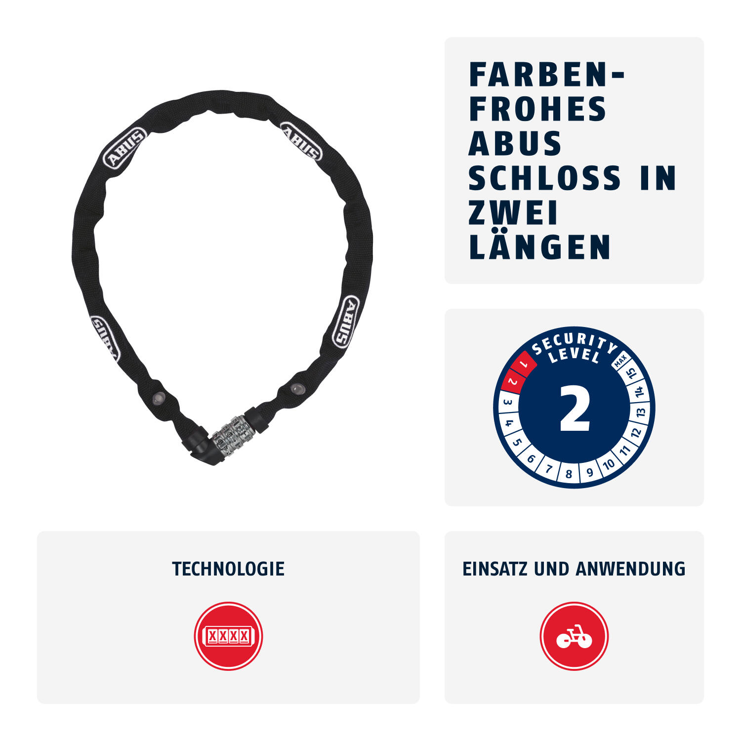 Fecho de corrente Abus 1200/110 2/5