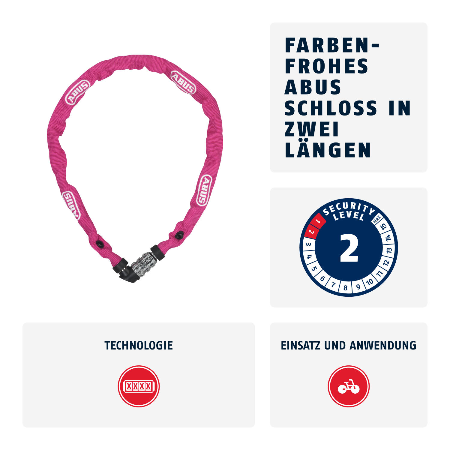 Catena antifurto Abus 1200/60 2/4