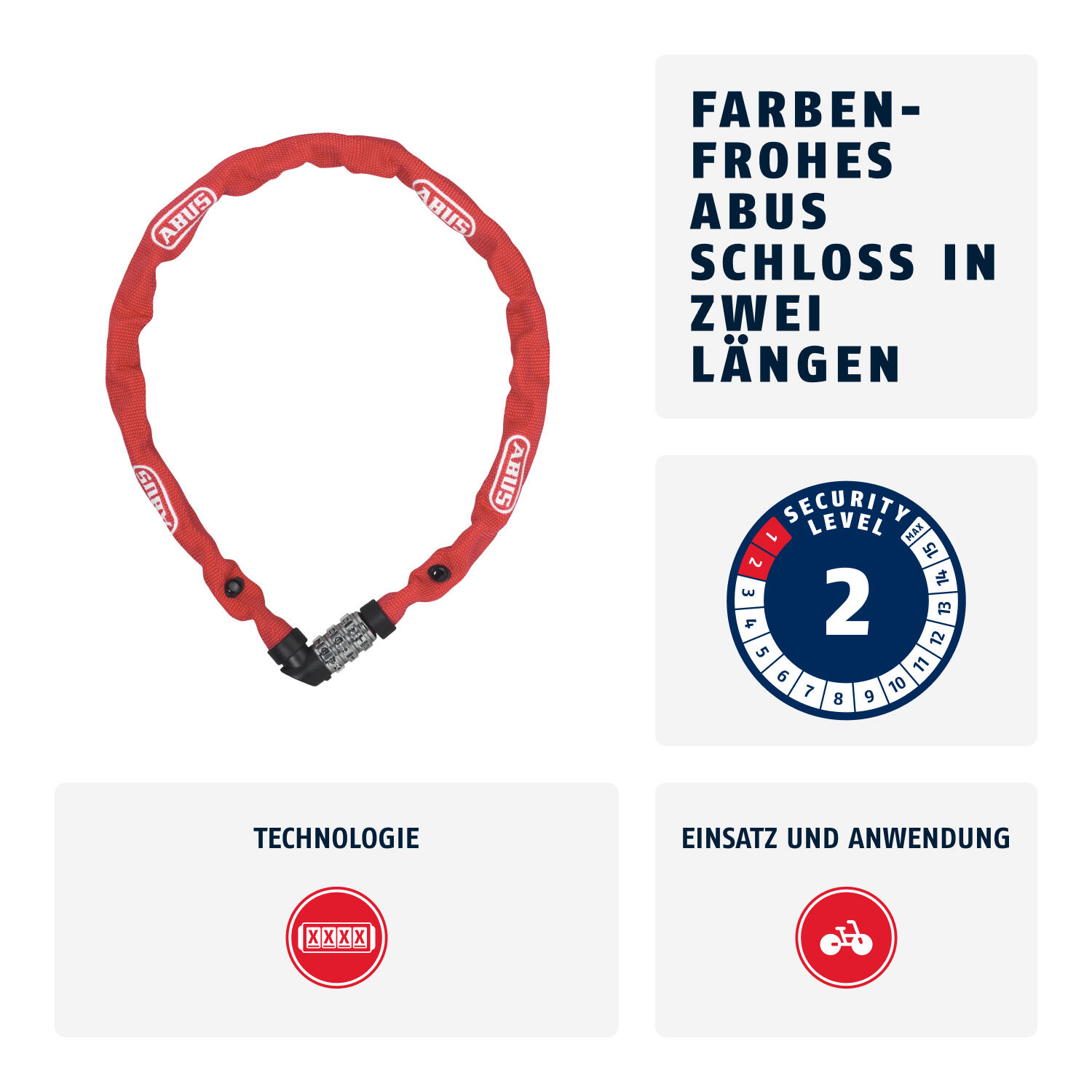 Fecho de corrente Abus 1200/60 2/5