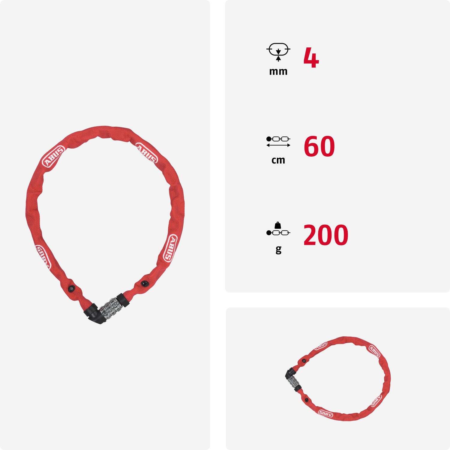 Fecho de corrente Abus 1200/60 3/5