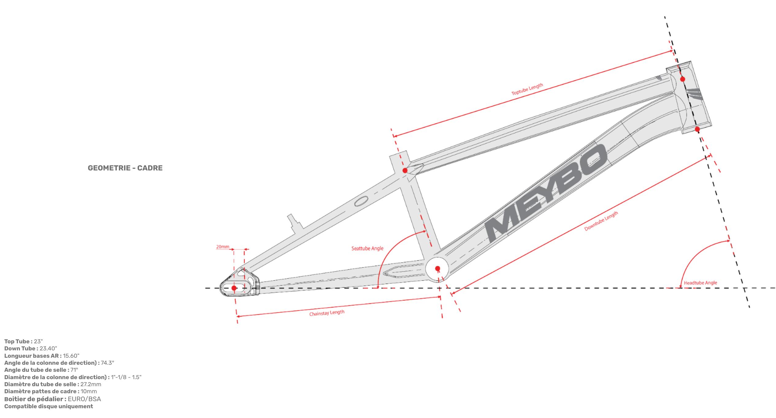 BMX Meybo Superclass 2025 - Grigio/Arancione - Pro 23" 5/5