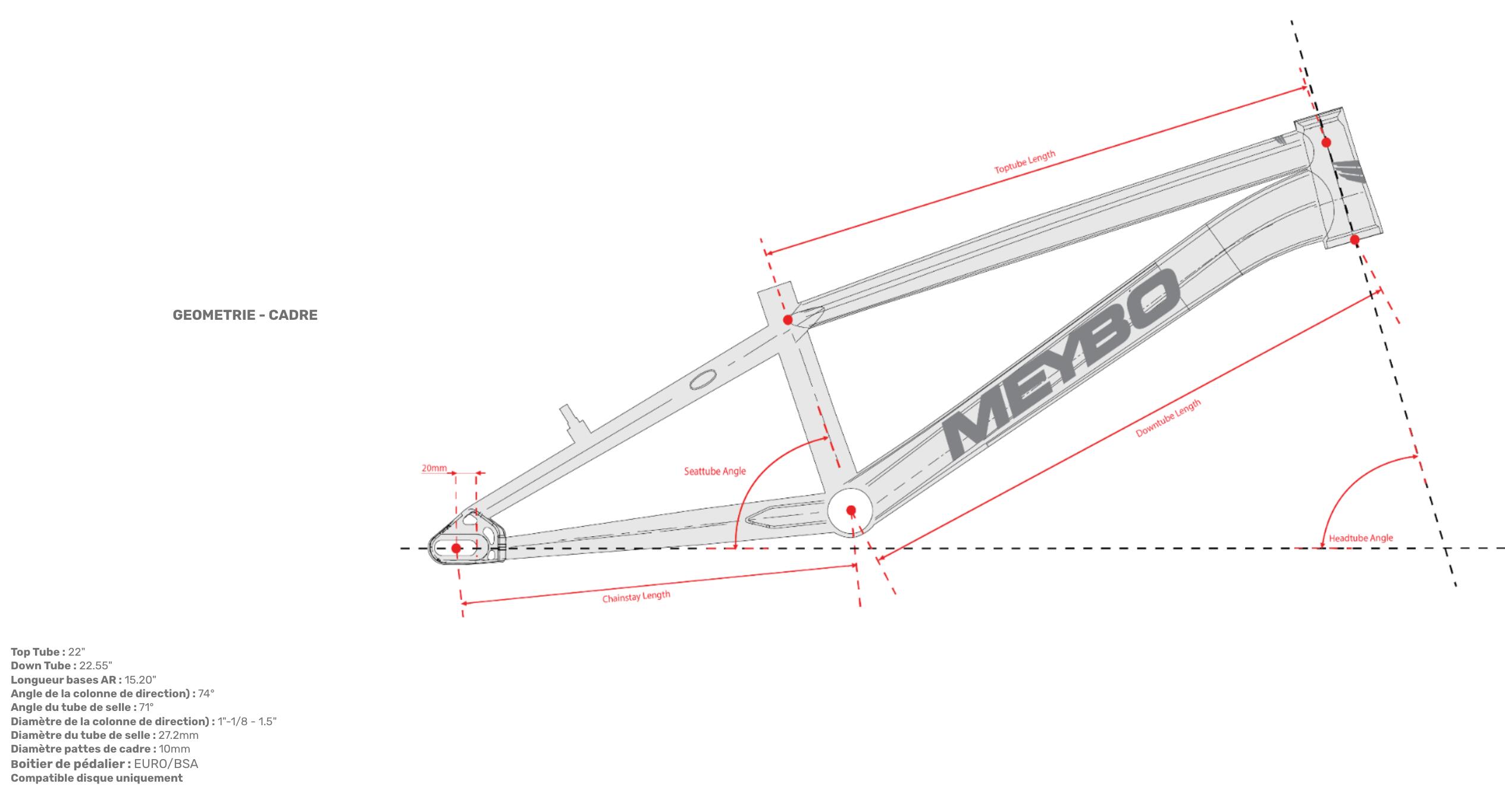 BMX Meybo Superclass 2025 - Cinza/Laranja - Pro 22" 5/5