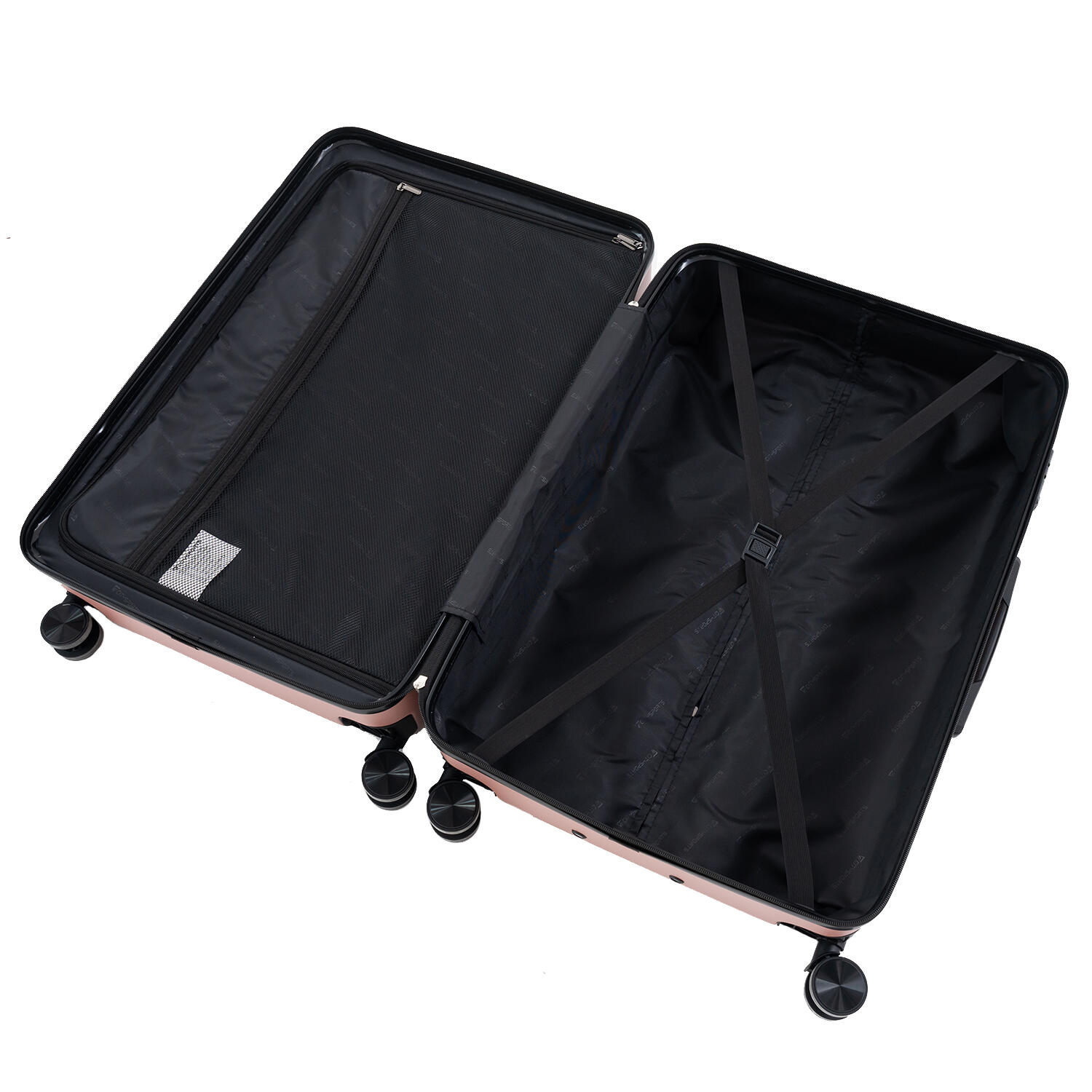 Set de 5 Valises CITYSPORTS Noir Rigide Serrure TSA 2/4