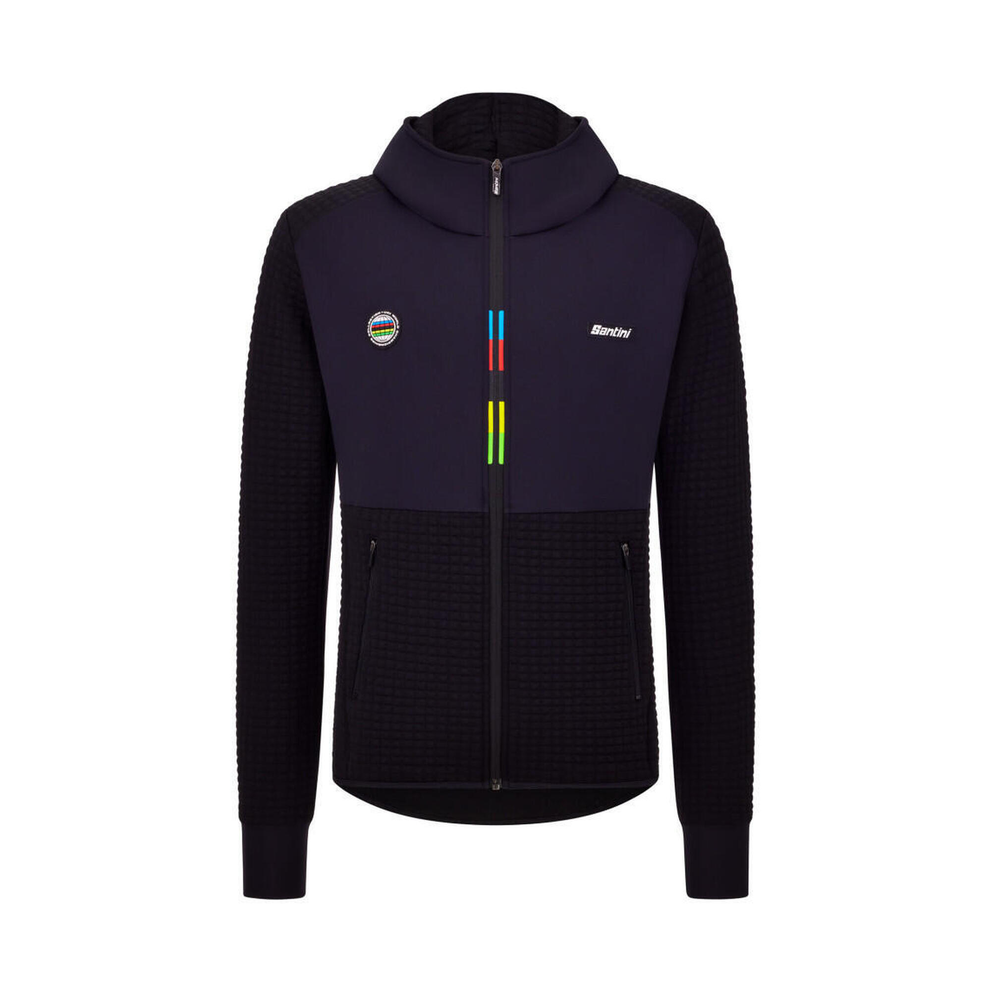 Santini - Uci World Champion - Veste A Capuche Groove - Homme - Noir Velò - Maillot Manches Courtes - Noir - 48 Xl - Decathlon