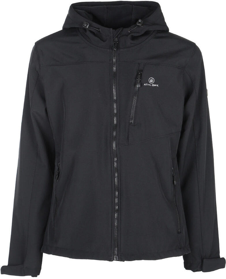 Męska Kurtka Softshell Athl DPT Hermes Czarna Wodoodporna