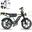 Vélo électrique G19 PRO, APP/NFC, 2x15.6Ah (90-120km), 20×4.0" suspendu
