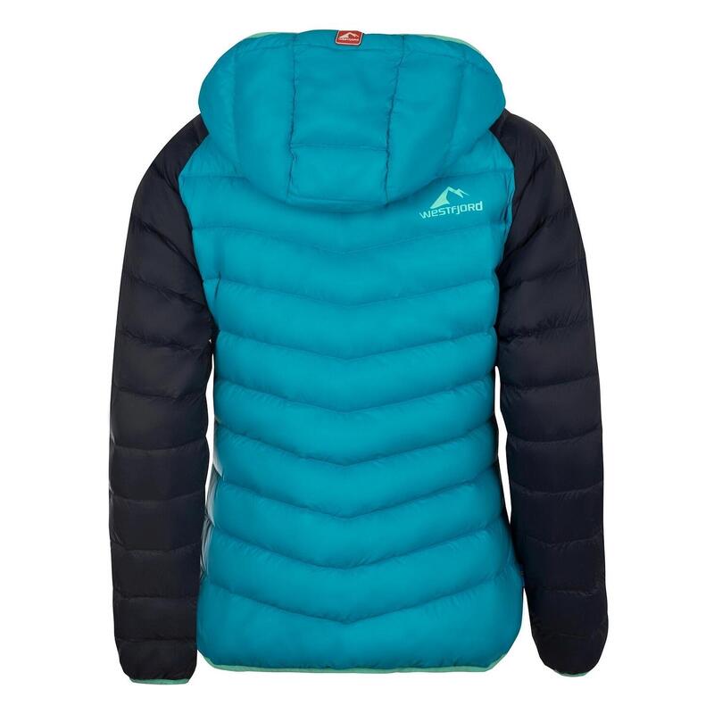 Doudoune femme Snaefell bleu marine/turquoise