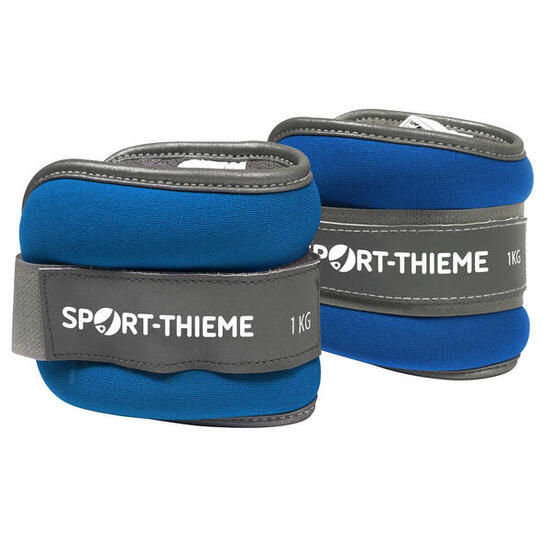 Gewichtsmanschetten Premium 1 kg, Blau Fitness / Krafttraining Unisex Blau