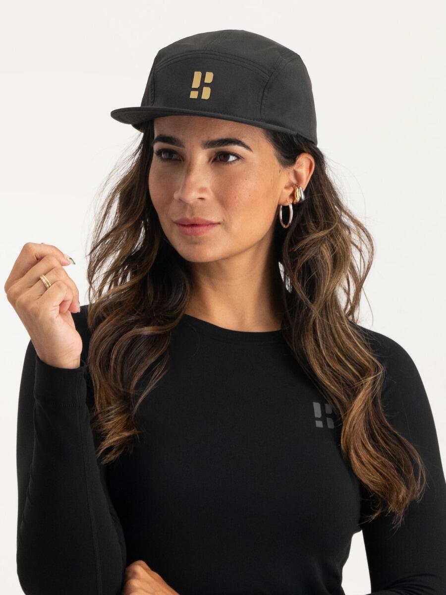 Casquette - Performance 5-panel - Protection UV (UPF50+) - Noir Multi 3/4