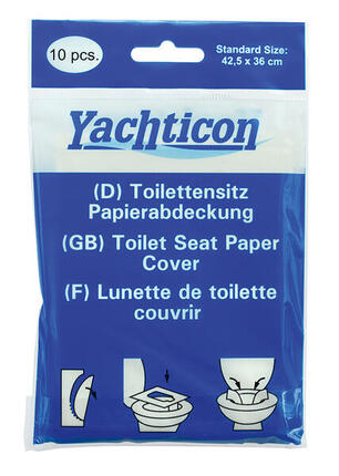 Toilettensitz Papierabdeckung, 10 Stück