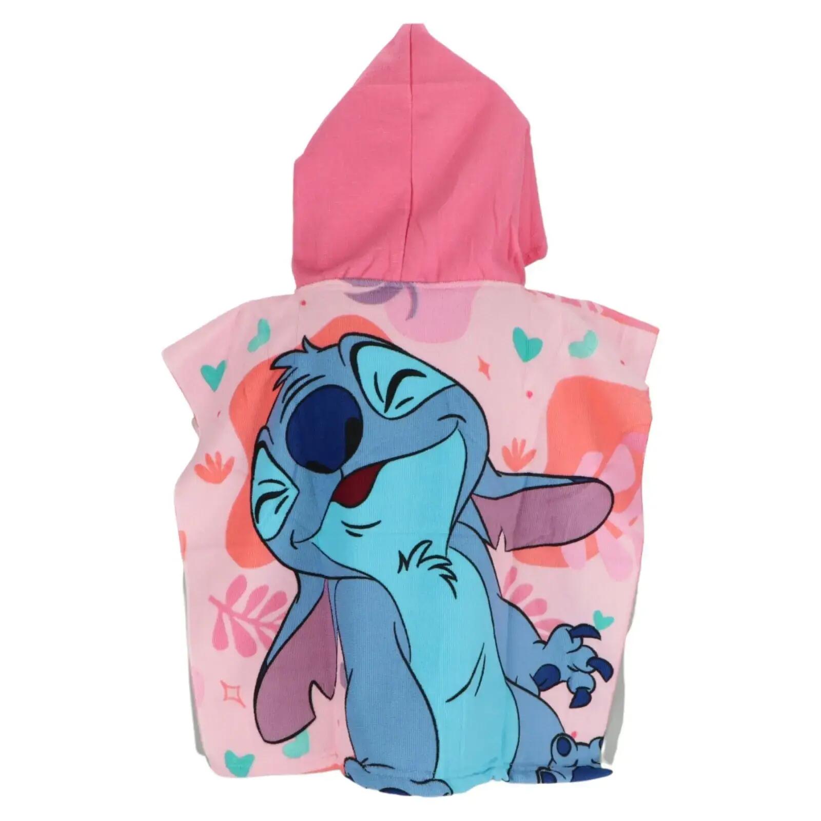 Prosop poncho microfibra Lilo & Stitch 50x100 cm 100 X 50 cm Roz 2/2