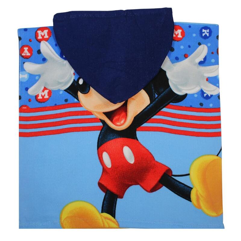 Prosop de baie pentru copii, tip poncho, multicolor, 50x100 cm, So fun, Mickey M