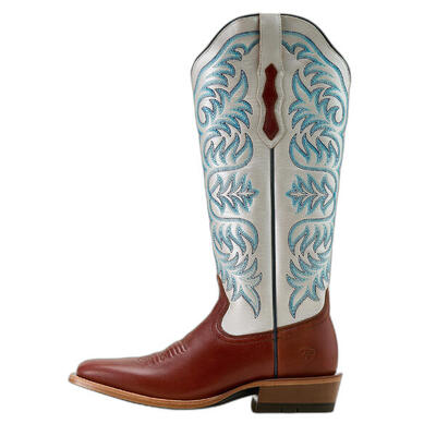 Westernstiefel aus Leder Damen Ariat Futurity Blanche