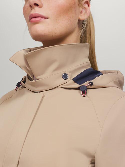 Tommy Hilfiger Equestrian Edinburg Regenjas Dames Beige - 4/7