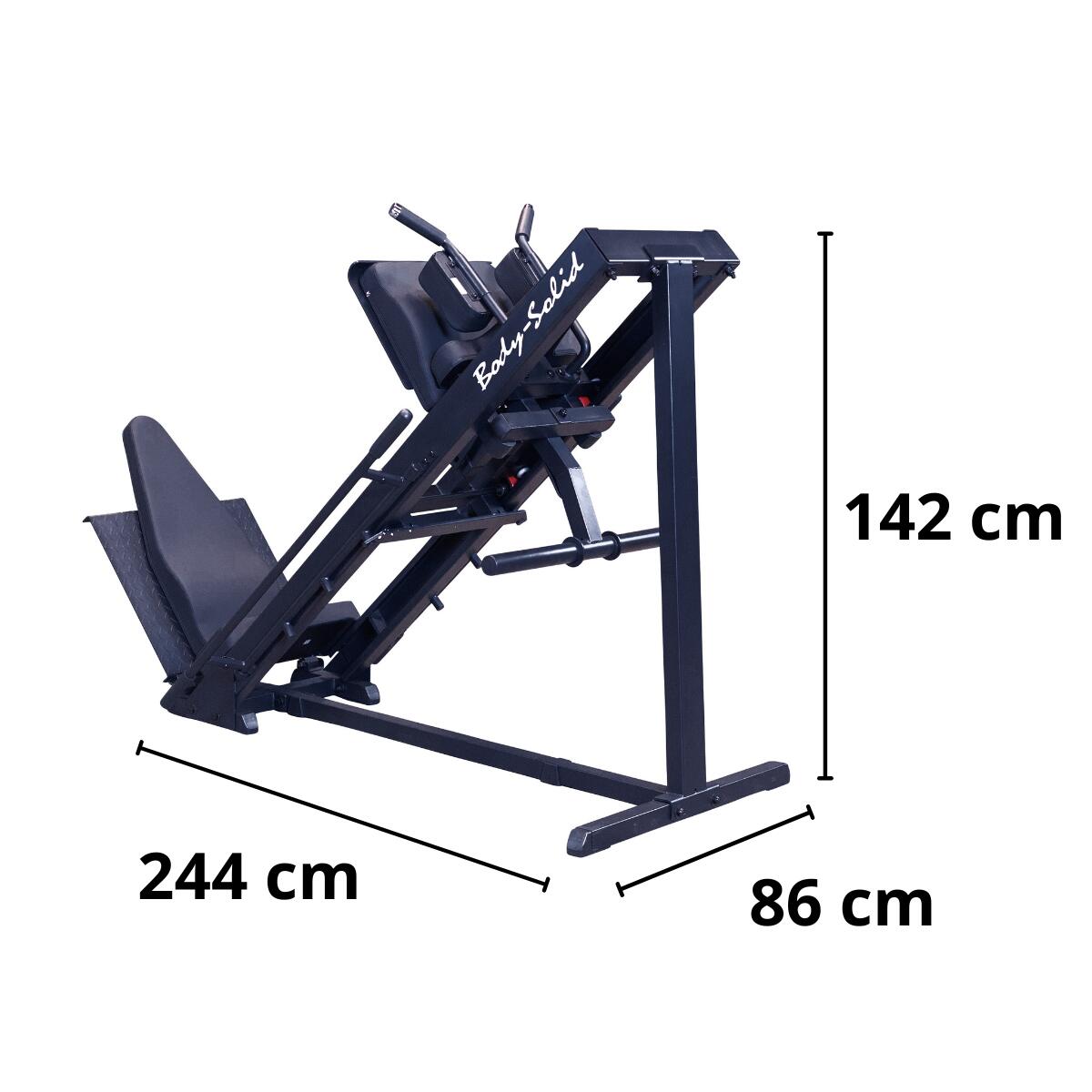 GLPH1100B Appareil de musculation Presse à jambes et Hack Squat 3/7