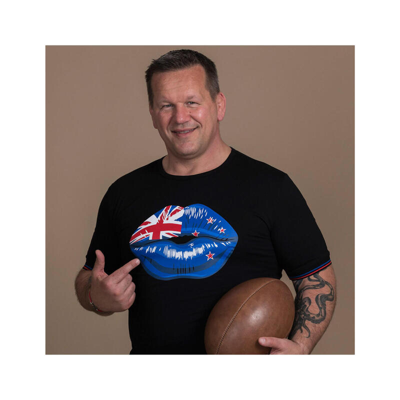 T-shirt manches courtes de rugby homme Calips NZ by Christian Califano