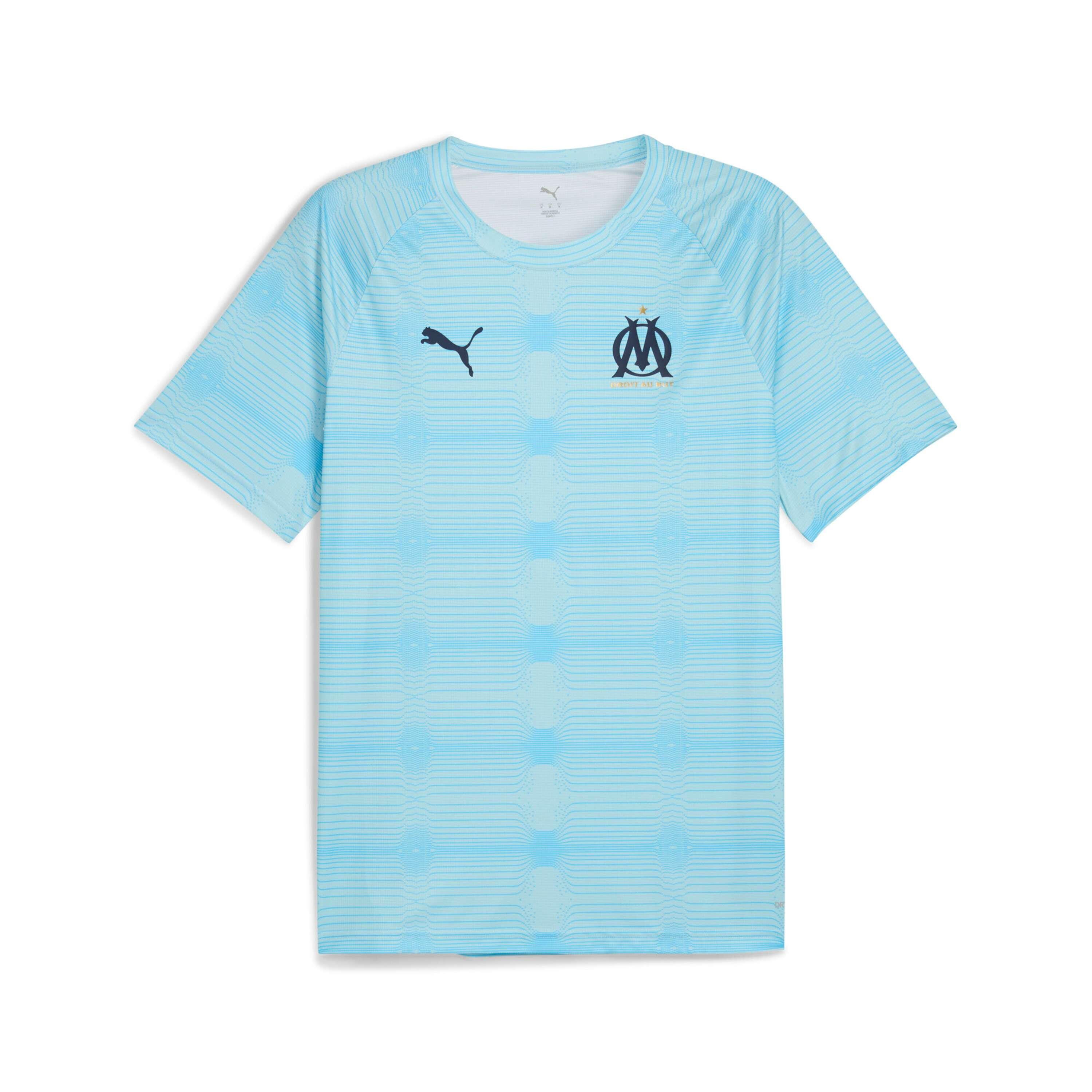 Puma - Maillot D'Échauffement Om 2025/26 - Maillot Manches Courtes - Bleu - Decathlon