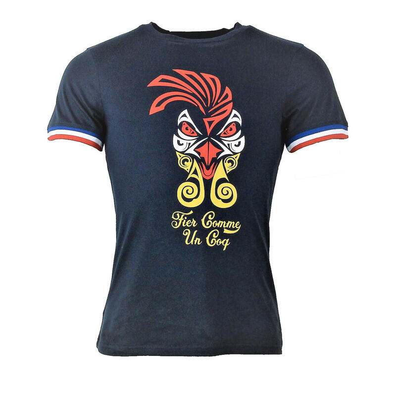 Tee-shirt manches courtes de rugby homme Tribal french rooster