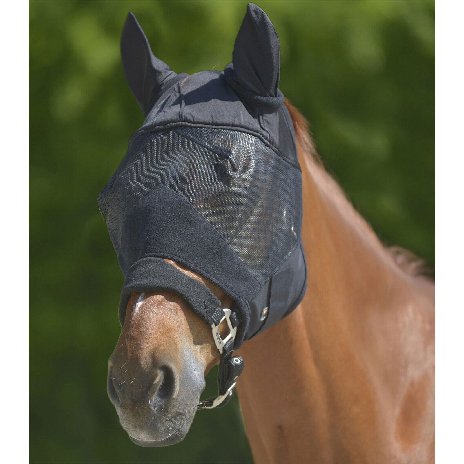 Masque anti-mouches avec protection d'oreilles pour cheval Waldhausen Premium 2/2