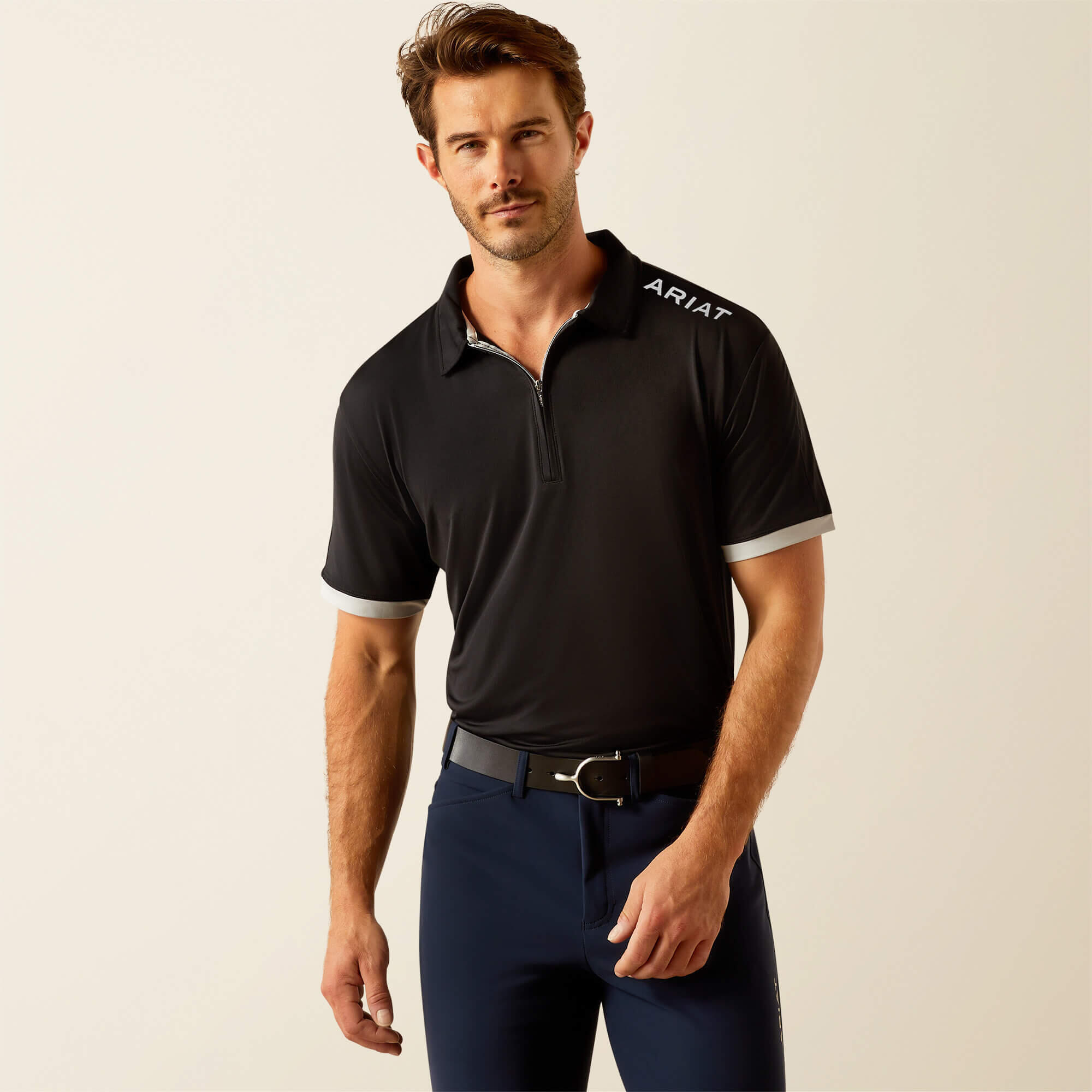 Polo da equitazione 1/4 zip Ariat Bandera 2/4