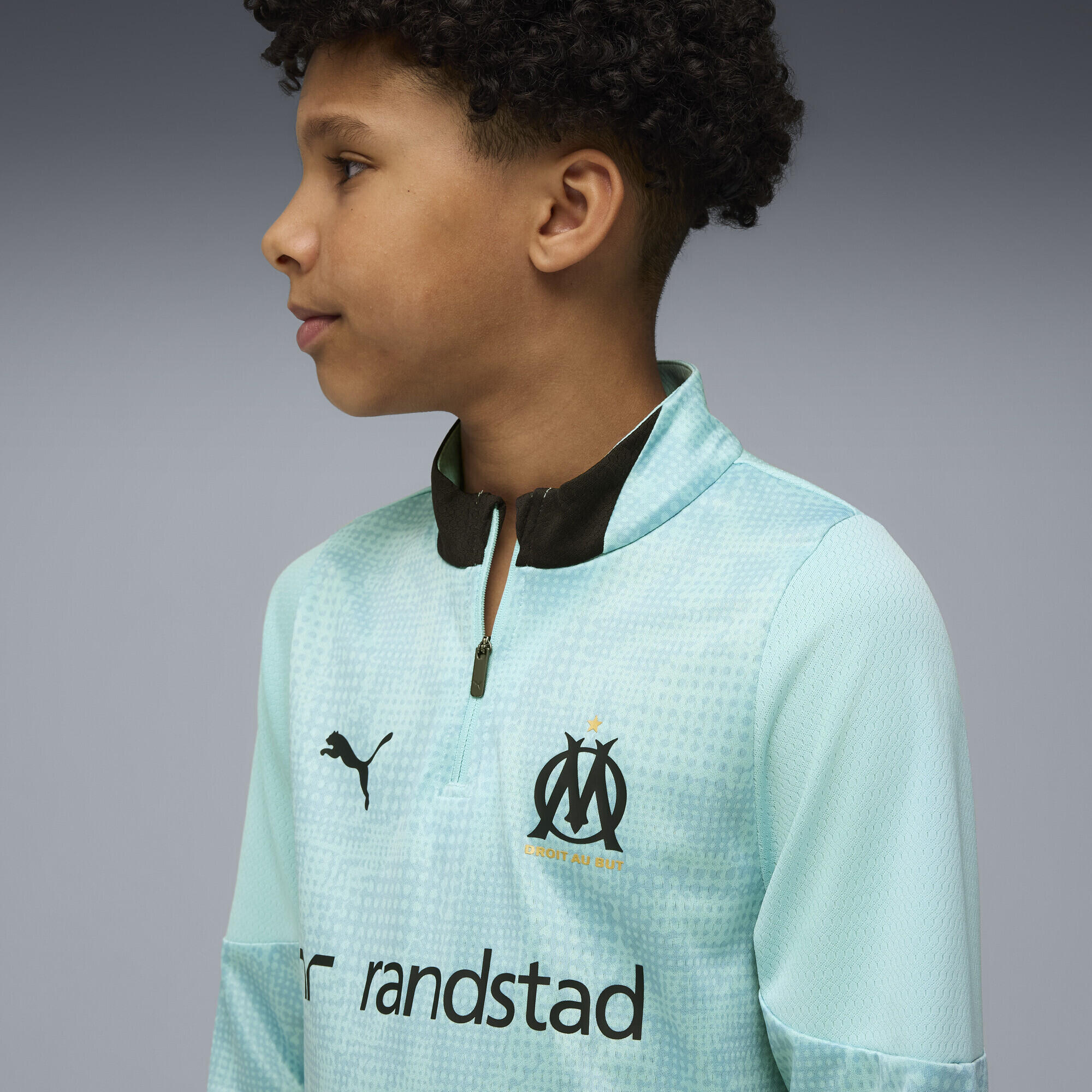 Manga transpiração corrida infantil confortável Olympique De Marseille PUMA 3/7