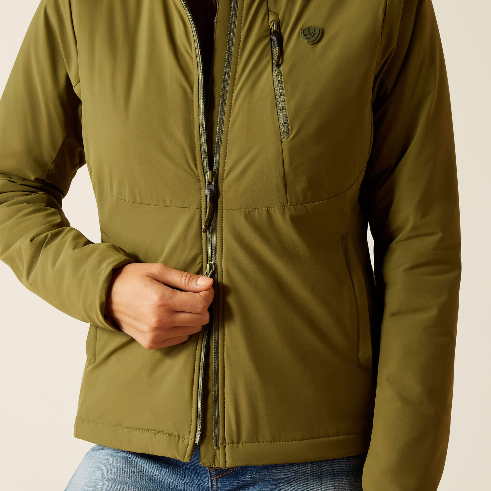 Veste équitation isolant full zip femme Ariat Rion StretchShell 3/5