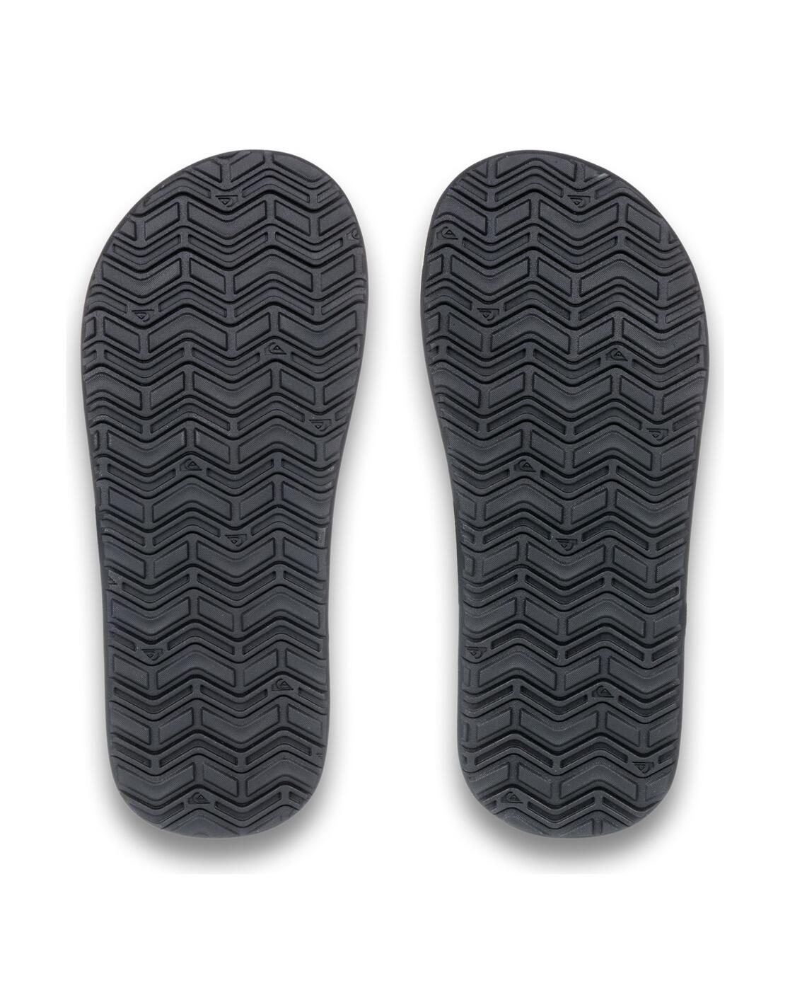 Quiksilver Monkey Caged Flip Flops-Black/White 4/4