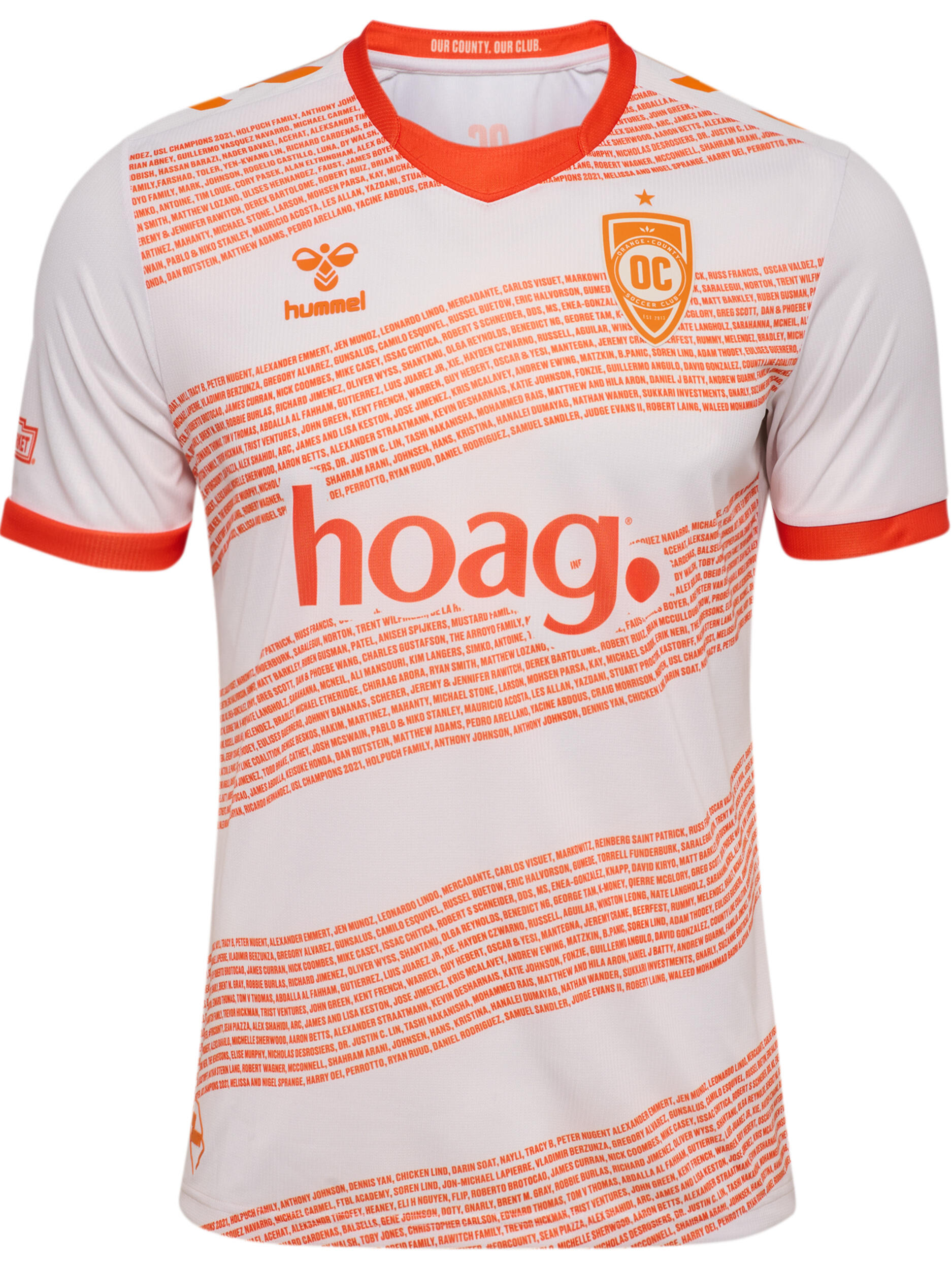 Maglia gara Away Hummel Orange County 2025/26 5/7