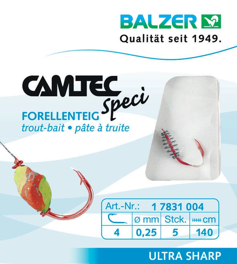 Balzer Camtec Speci Forellenteig rot 130cm #10 2/3