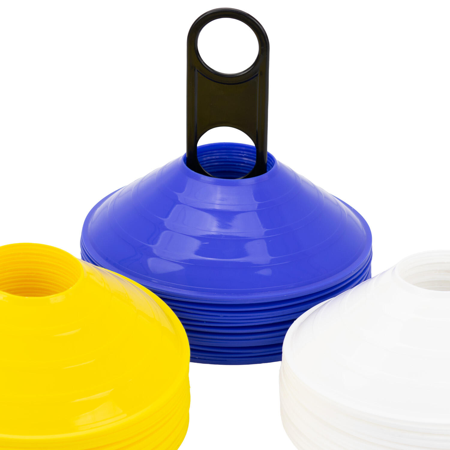 Set 60 Conos Zastor AG-605 Amarillo/Blanco/Azul 4/5