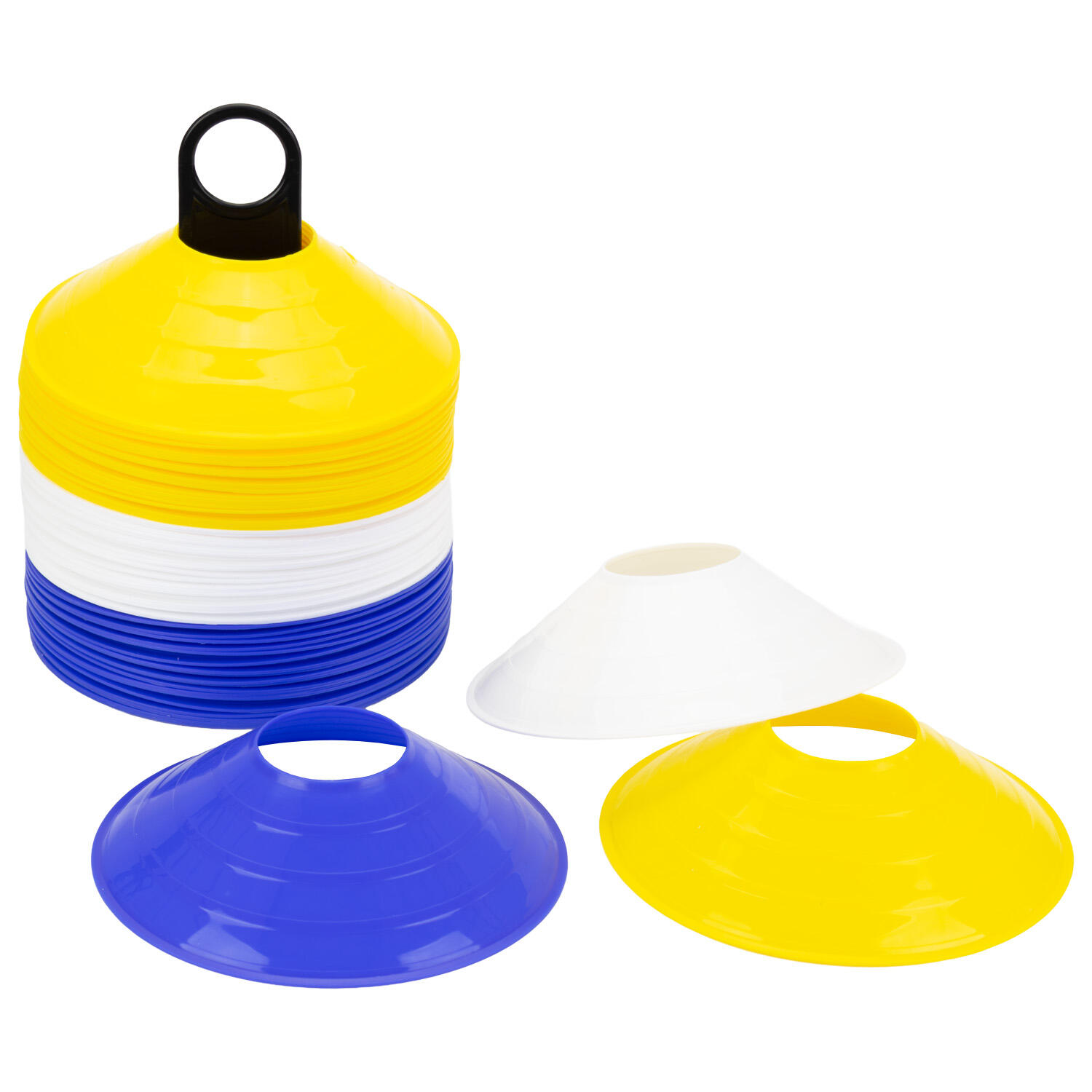 Set 60 Conos Zastor AG-605 Amarillo/Blanco/Azul 2/5