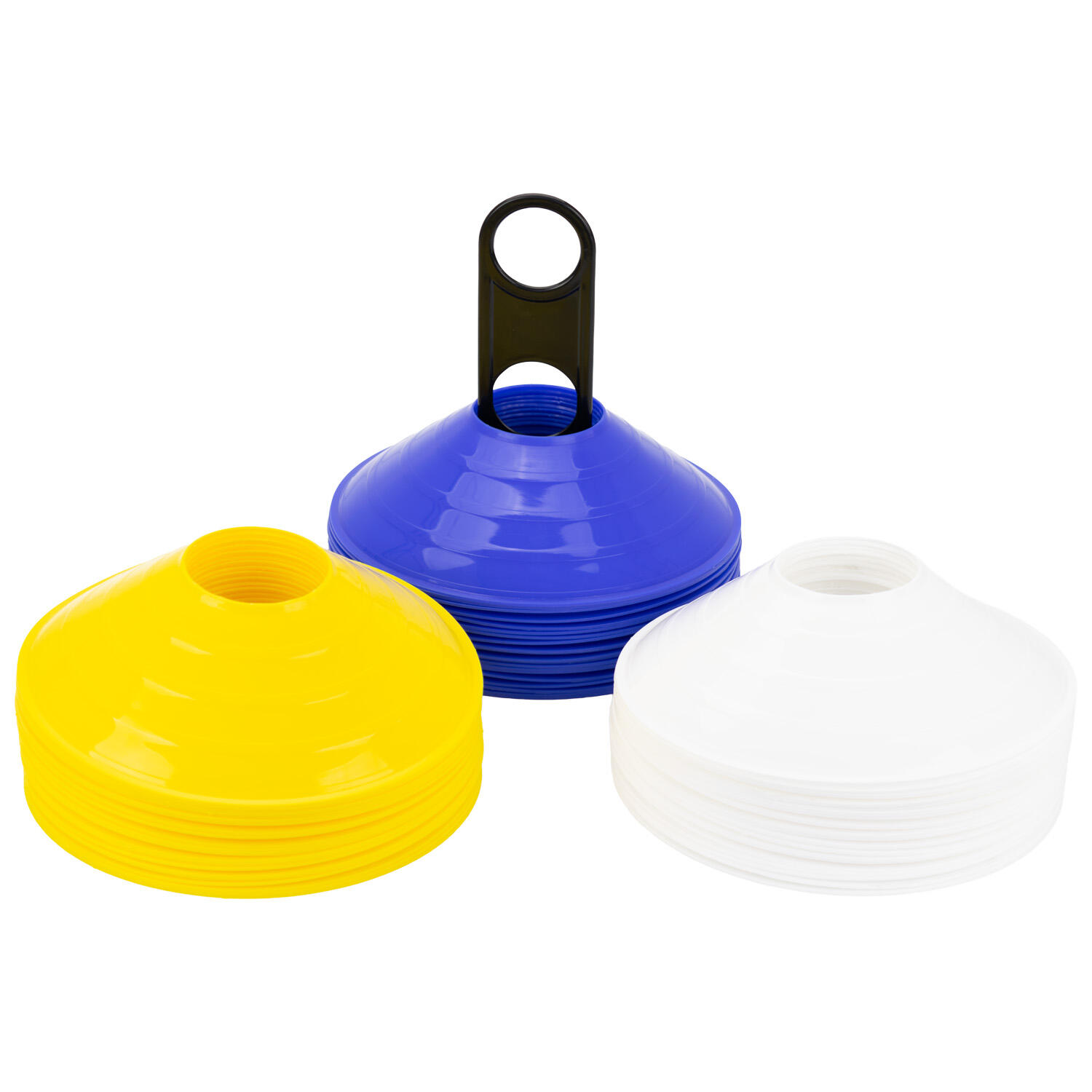 Set 60 Conos Zastor AG-605 Amarillo/Blanco/Azul 3/5