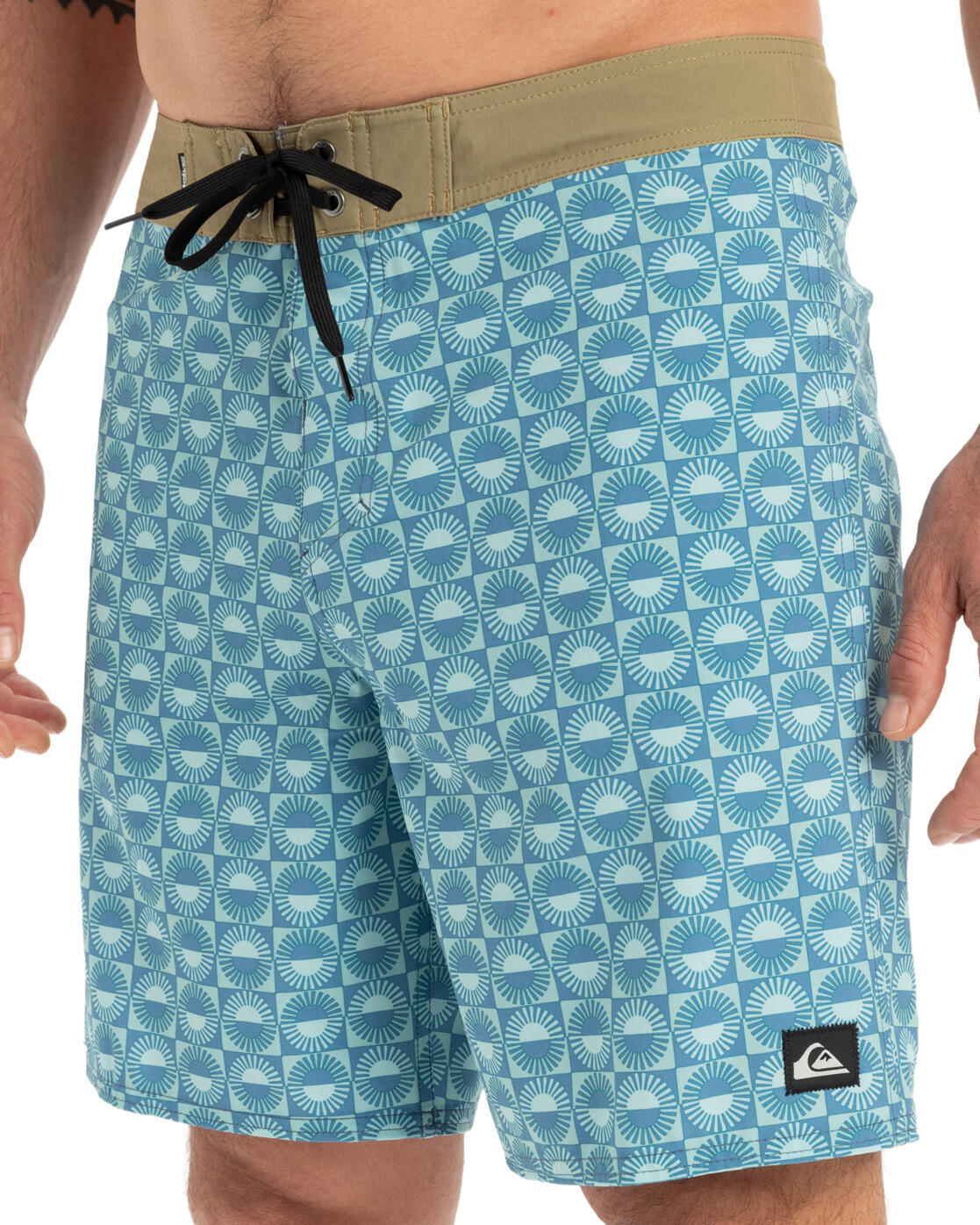 Shorts de natação masculino Quiksilver Surfsilk com perna reta de 18" 4/5