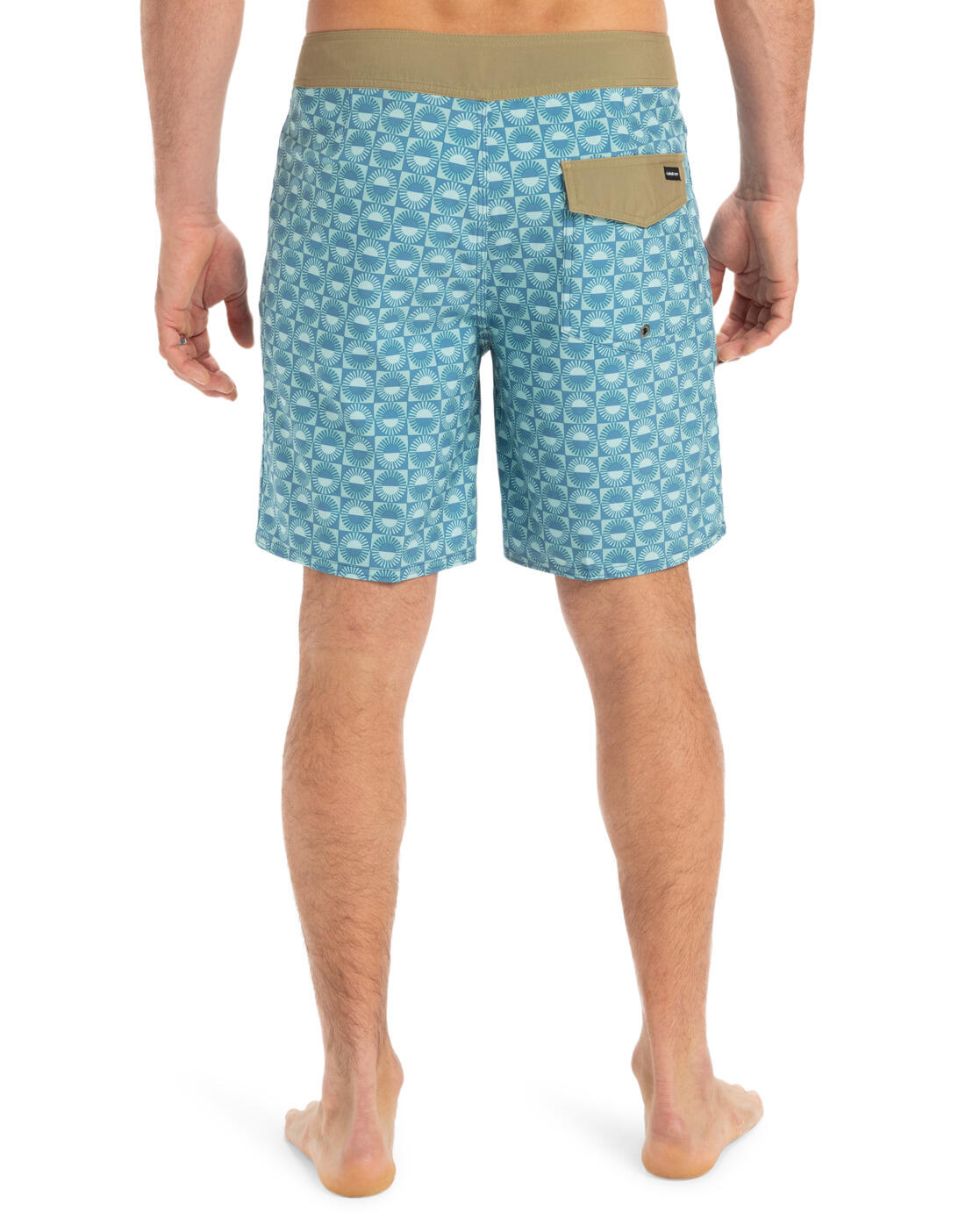 Shorts de natação masculino Quiksilver Surfsilk com perna reta de 18" 2/5