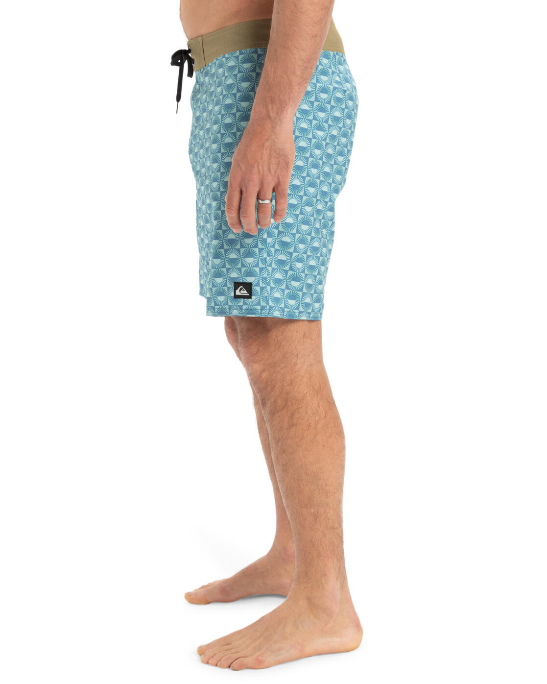 Shorts de natação masculino Quiksilver Surfsilk com perna reta de 18" 3/5