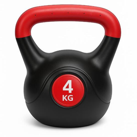 Kettlebell 4 kg rivestita in polietilene