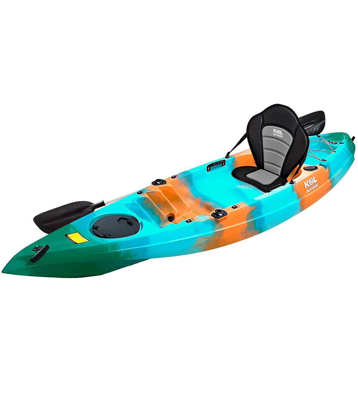 KOL OUTDOOR Caiaque de Pesca Arrow One P. 315x77cm. Azul, Laranja, Verde