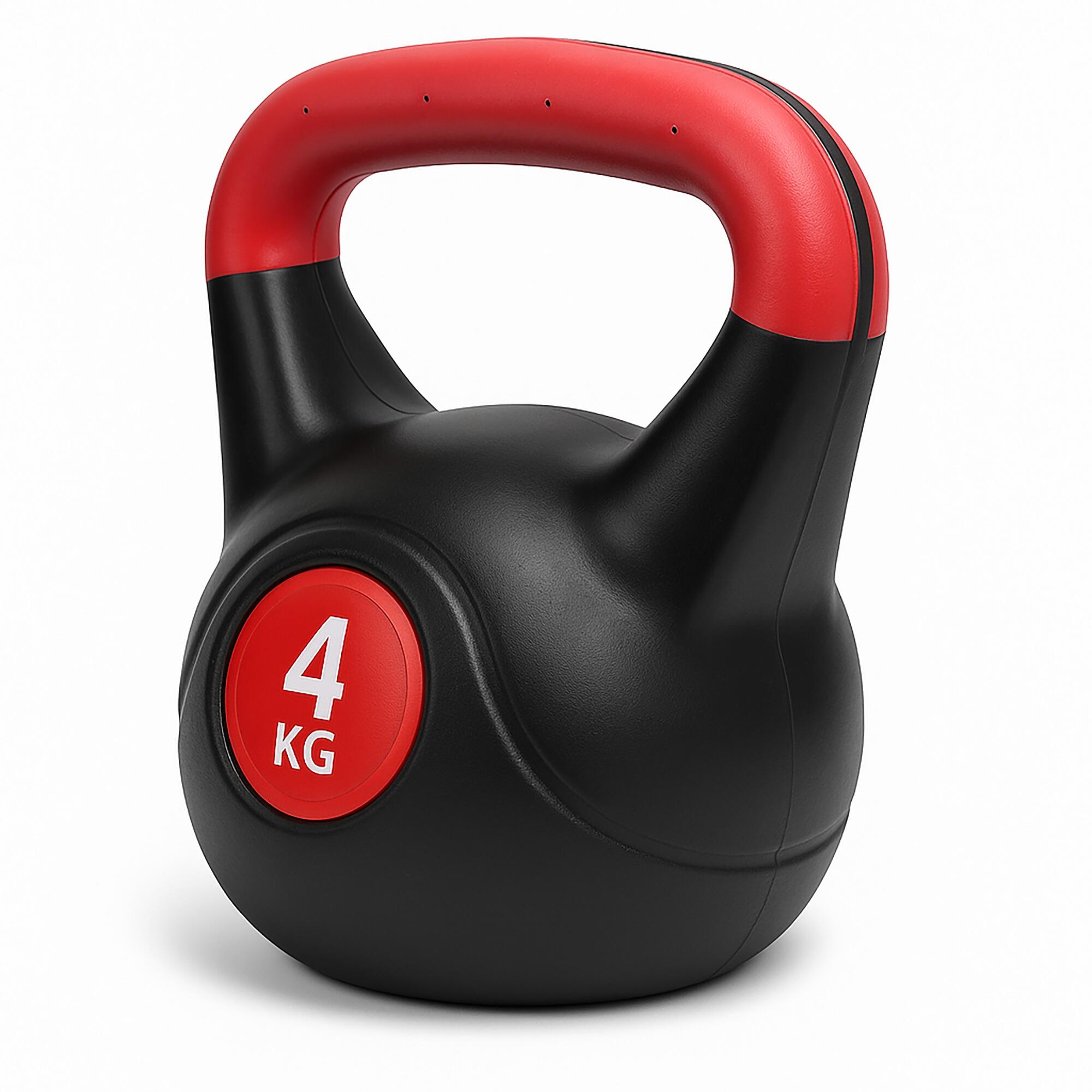 Kettlebell 4 kg rivestita in polietilene 2/4