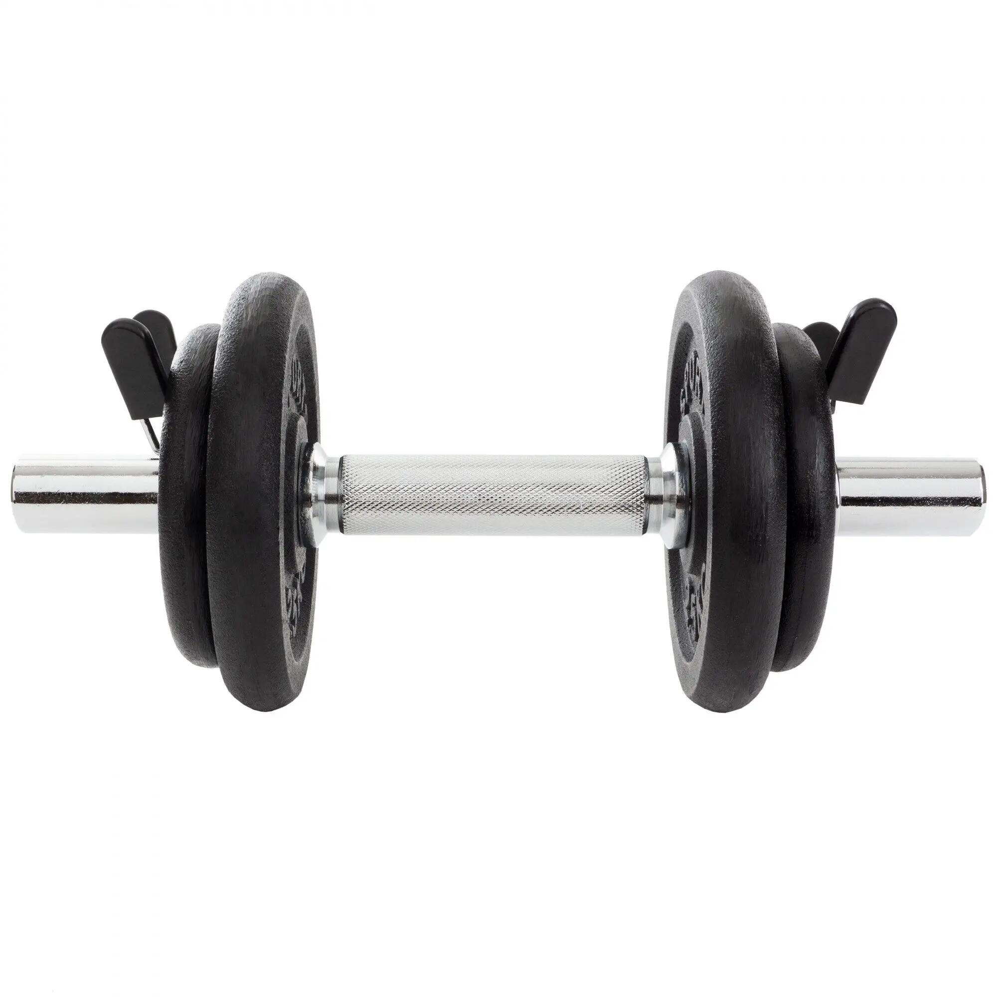 Set de gantere 10 kg 2 x 2,5 kg 2 x 1,25 kg 6 piese fonta 3/6