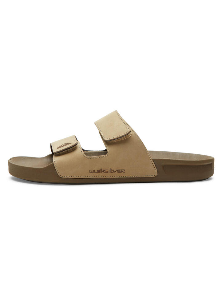 Klapki męskie Quiksilver Rivi Leather Double Adjust