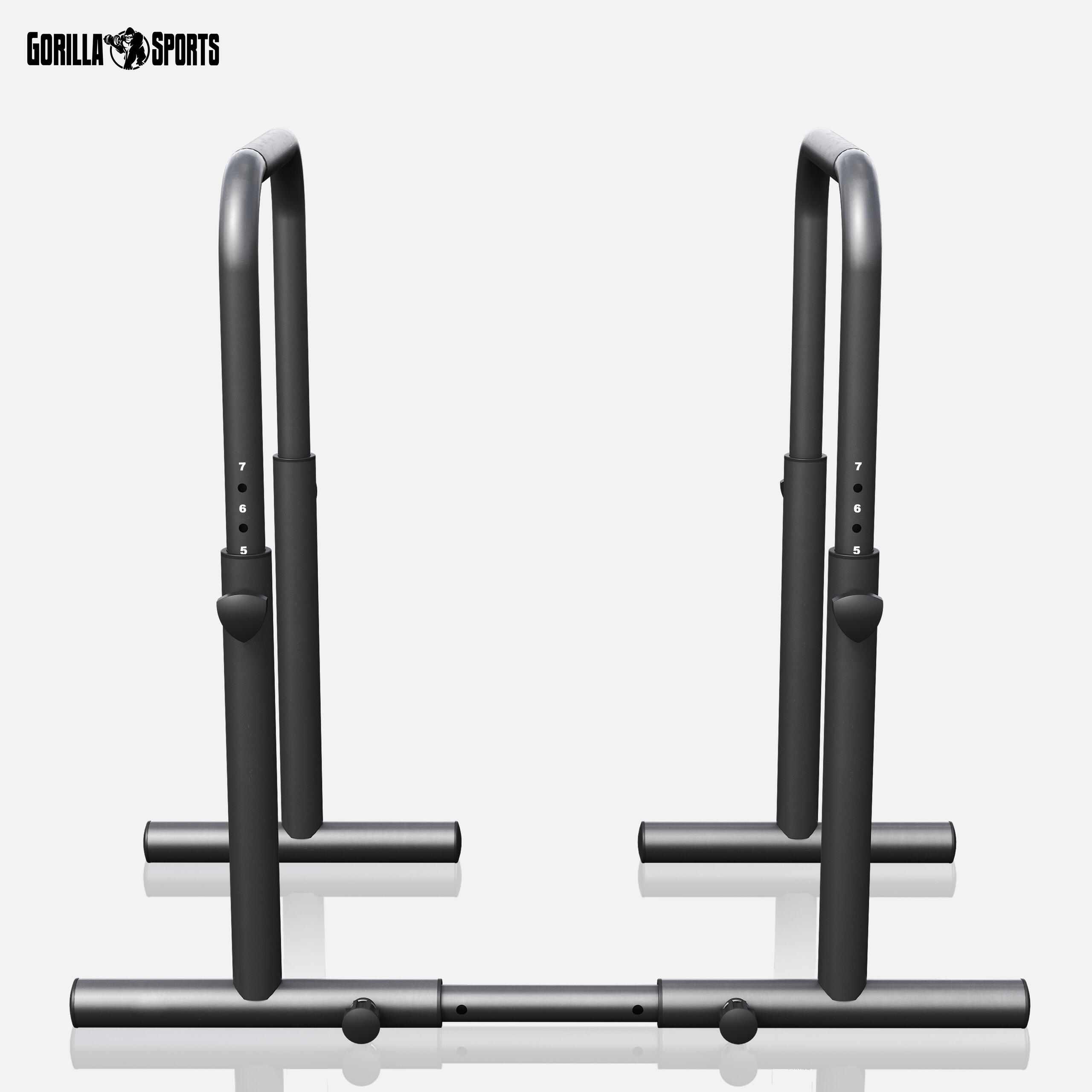 Dip Bars – Verstelbare Hoogte – Belastbaar tot 500 kg –  Push up stand bar - 7/7