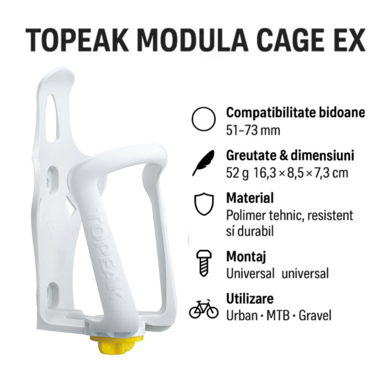 Suporte para bidon Topeak Modula Cage Ex 2/3