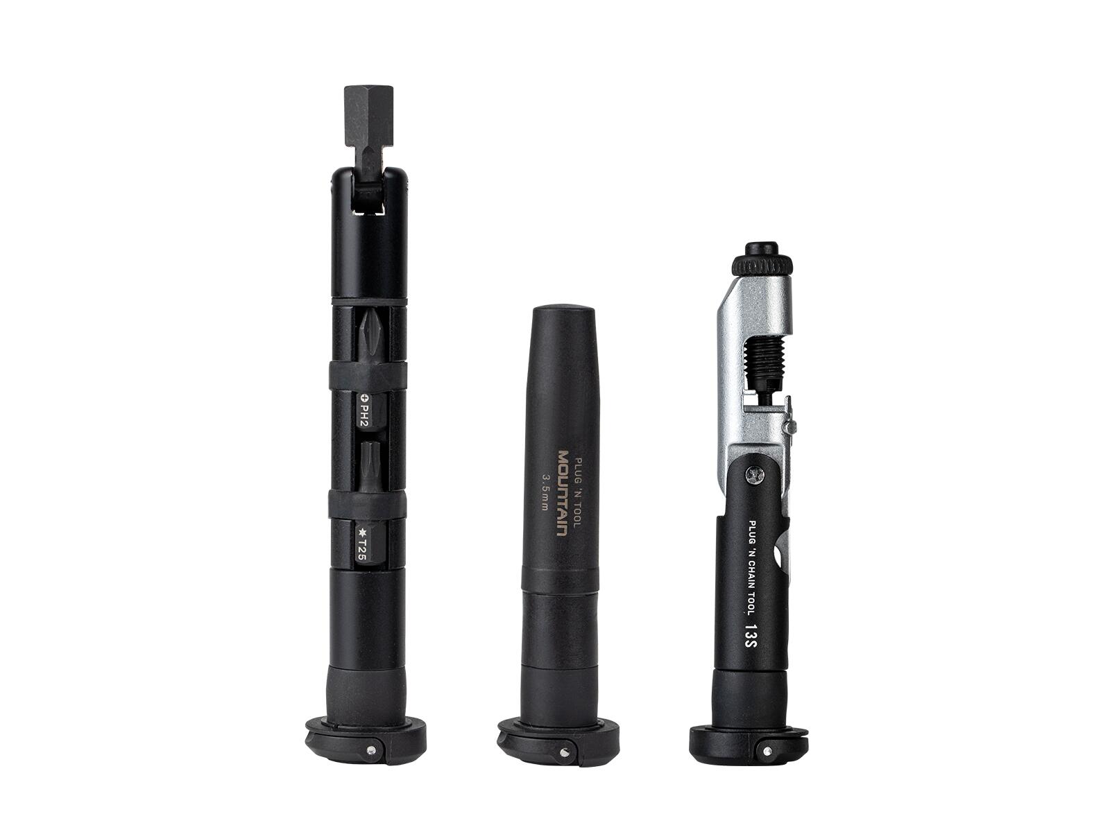 Set Scule Compacte Topeak Plug\'N Tool Mountain Pro Tt2619, Negru