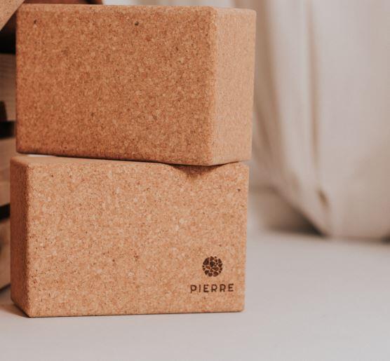 Due XL Blocchi di Yoga - Sughero naturale - 22,7cm x 15cm x 10cm 3/3