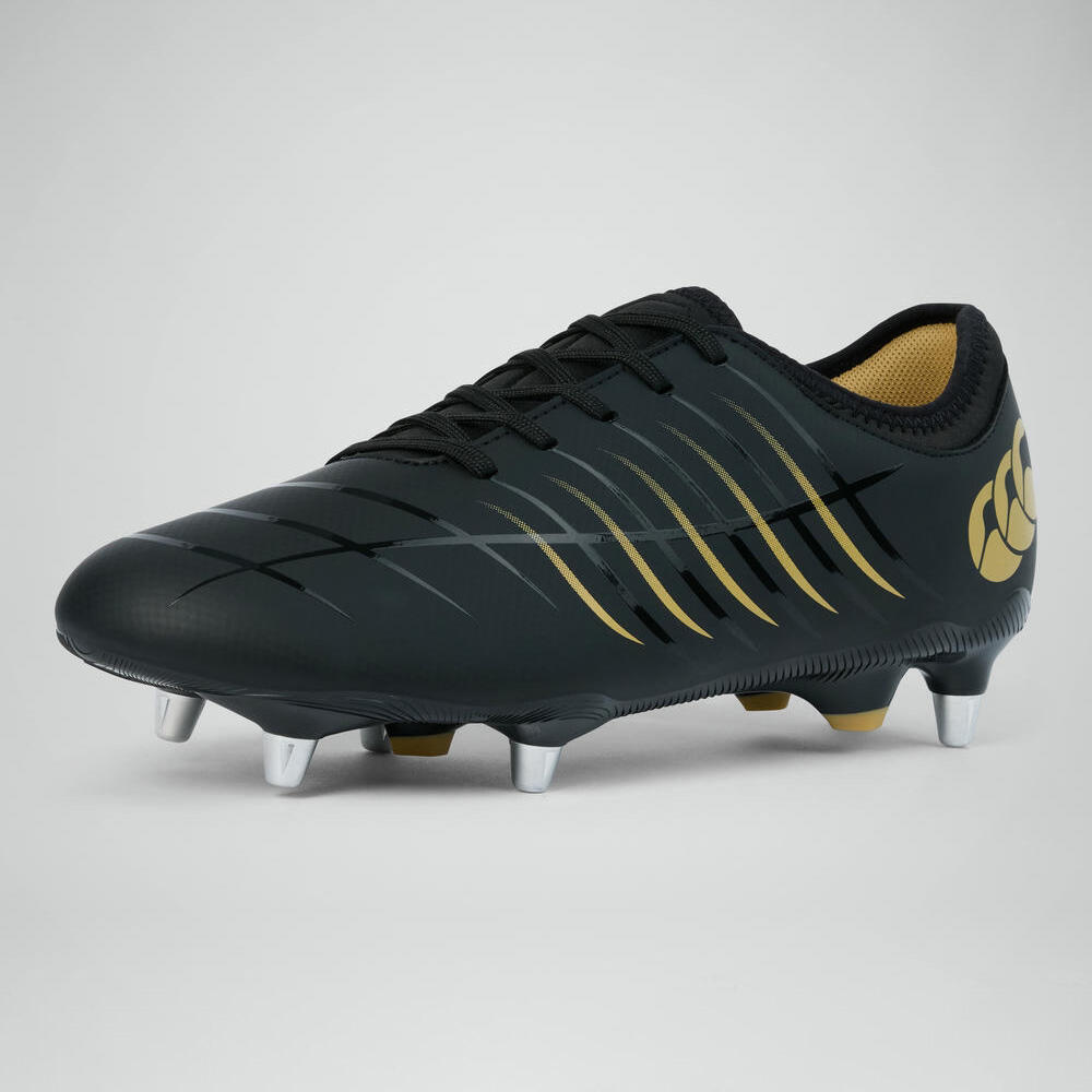 "Phoenix 2.0" RugbyStiefel für weichen Boden für Herren Schwarz 7/7