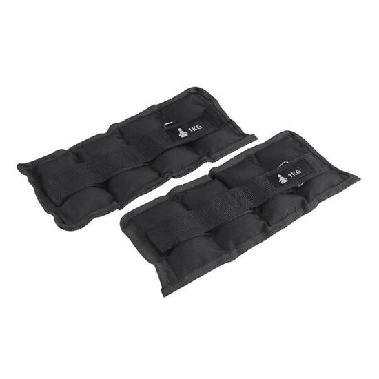 Coppia di pesi per caviglie/polsi - 2 pezzi: 1 kg + 1 kg