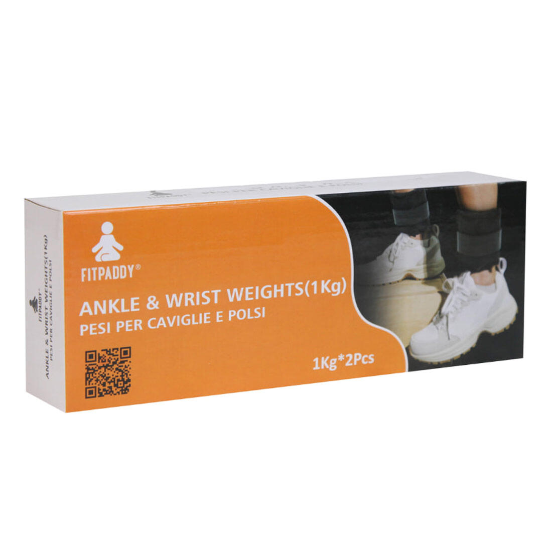 Coppia cavigliere polsiere regolabili - chiusura a strappo. 2 pezzi: 1 kg + 1 kg 5/5