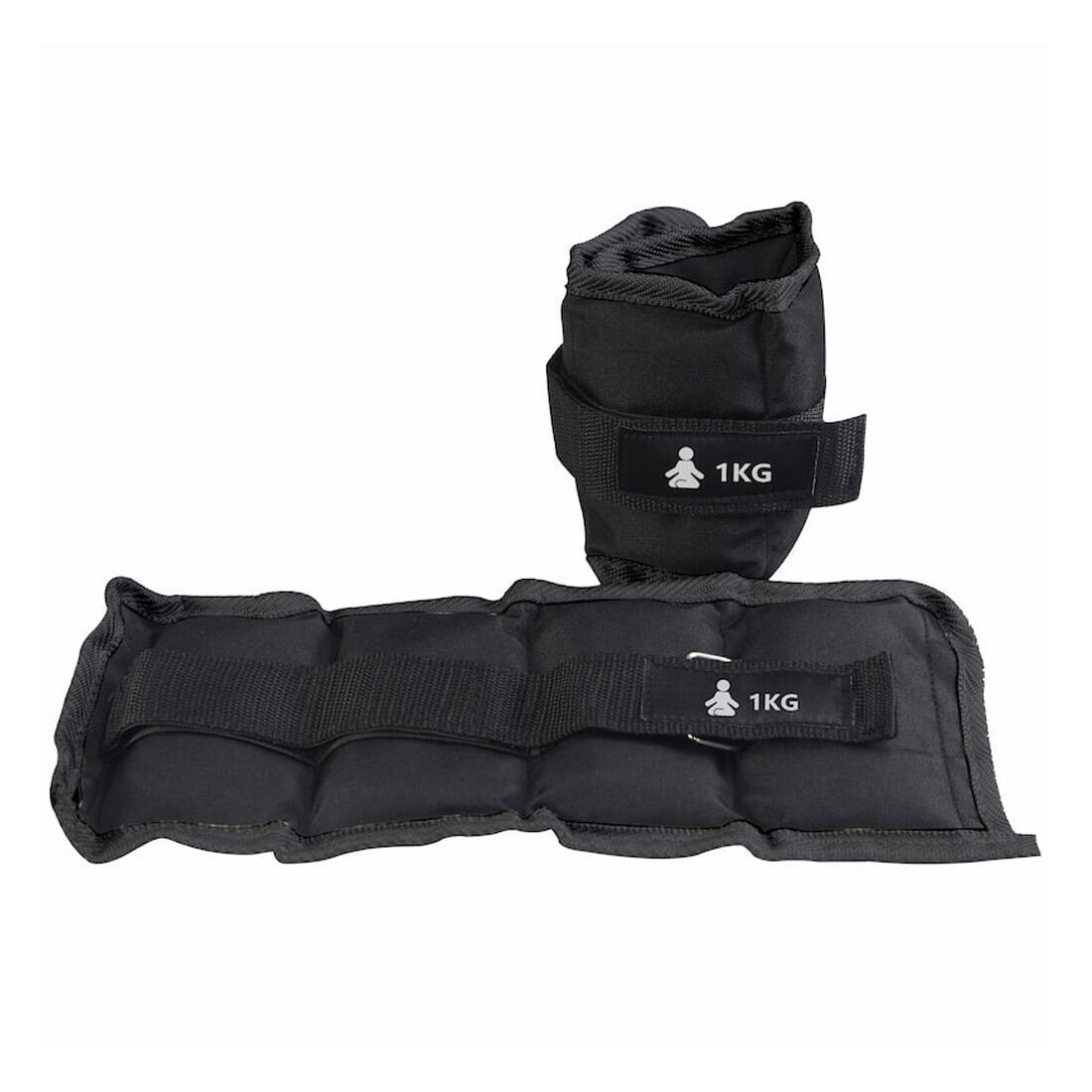 Coppia cavigliere polsiere regolabili - chiusura a strappo. 2 pezzi: 1 kg + 1 kg 2/5