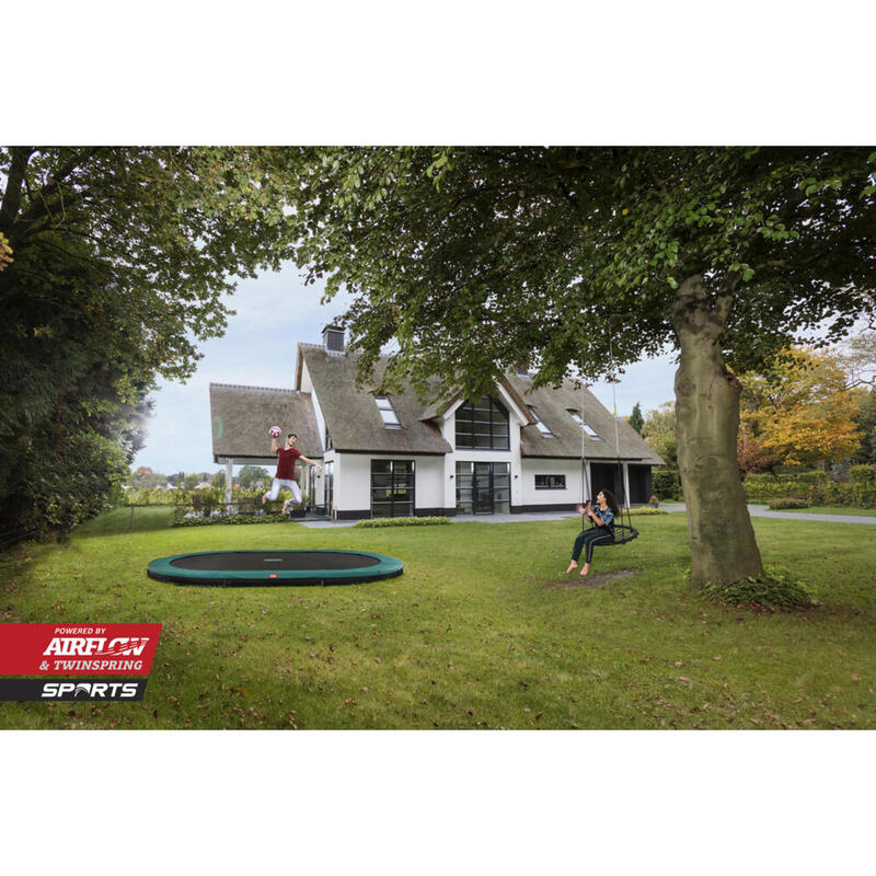 BERG Sport Trampolin oval Favorit InGround grau 520 cm